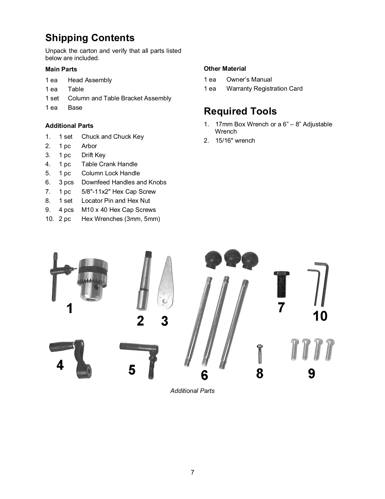 PDF manual for Jet Other JDP20MF Drill Press